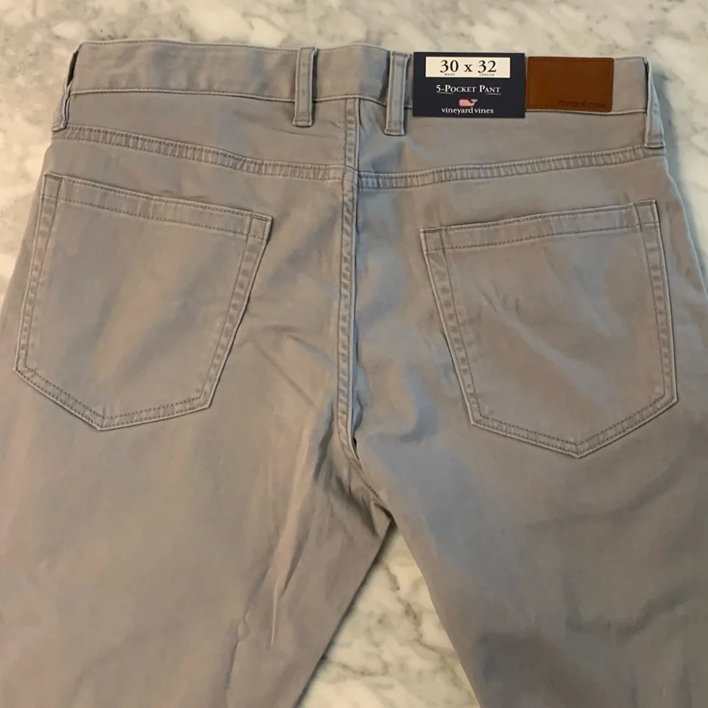 Vineyard Vines “leeward Luxe” 5 pocket pants, ultimate gray, 30x32, NWT